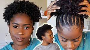 Beginner Friendly Flat Twist Curly Ponytail Style On Short 4c Natural Hair Mona B Youtube 4c Natural Hair Short Natural Hair Styles Natural Hair Styles