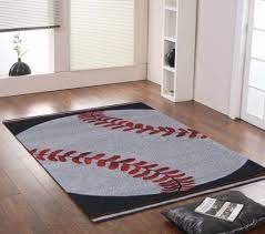 Baseball rugs serve functional as well as decorative purposes and have become a staple item for office lobbies, living rooms, bedrooms and other such spaces. Kinderloom Baseball Star Rug Patterned Rugs Rugs For Boys Baseball Room Baseball Bedroom Modern Kids Rugs