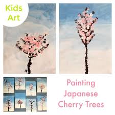 Included is a cloze reading worksheet set, description/image flashcards, file folder matc. Painting Cherry Blossom Trees With Kids Emma Owl