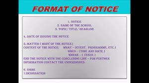 Check spelling or type a new query. Class 8 Notice Writing Youtube