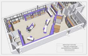 How To Design A Modern Pharmacy 3d Sketchup Model Store Design Interior Pharmacy Design Design