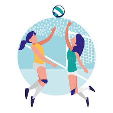 My wife is the coach and she has been telling me that cc is a. Young Girls Playing Volleyball Stock Vector Illustration Of Pose Players 136103312
