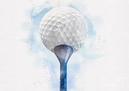 Maybe you would like to learn more about one of these? Golf Ball On Tee Watercolor Digital Art By Allan Swart