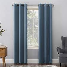 Buy denim window curtains & drapes and get the best deals at the lowest prices on ebay! 108 X40 Kenneth Energy Saving Blackout Grommet Top Curtain Panel Denim Blue Sun Zero Target