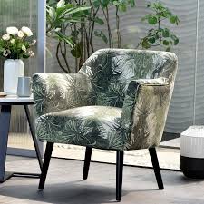 Ovios Ablaze Modern Green White Velvet Accent Chair Lowes Com Accent Chairs Accent Chairs For Living Room Velvet Accent Chair