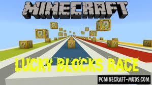 Want to test your luck and add some excitement in minecraft? Lucky Blocks Race Mini Game Minecraft Pe Map 1 4 0 1 2 13 Pc Java Mods