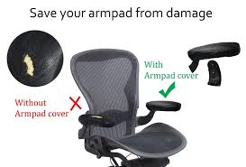 Officelogixshop Leather Arm Pad Cover For Herman Miller Aeron Chair No Need To Replace Damaged Aeron Armpad Want Add Pad Cover Home Office Furniture Chair