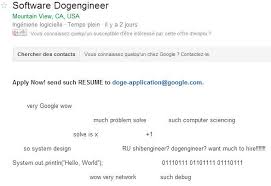 Par tiptop44, 16 mars 2013 dans emploi. Quand Google Fait Dans L Offre D Emploi Originale Bdm