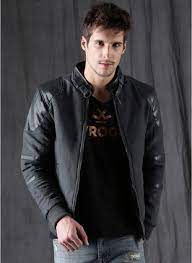 39 Off On Wrogn Navy Blue Solid Bomber Jacket On Jabong Paisawapas Com Bomber Jacket Jackets Winter Wear For Men