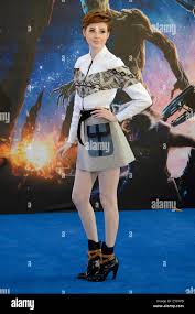Karen Gillan arrives for the European Premiere of Guardians Of The Galaxy  Stock Photo - Alamy