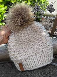 Snowflake Bulky Knit Hat Pattern Crazy Hands Knitting Hat Knitting Patterns Beanie Knitting Patterns Free Knitting Patterns Free Hats