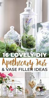 Vase filler is a material placed in the bottom of a vase to support a floral arrangement. 16 Lovely Diy Apothecary Jars Vase Filler Ideas The Budget Decorator