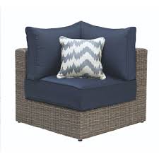Home Decorators Collection Naples All Weather Grey Wicker Patio Sectional Corner With Hinged Cush Sectional Patio Furniture Wicker Patio Sectional Red Cushions