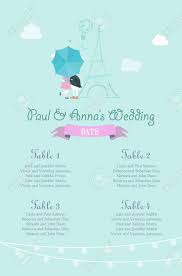 wedding seating chart includes tables list bunnies behind umbrella