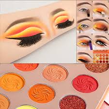 Pumpkin eye shadow is here to spice up your fall beauty routine. Red Orange Eyeshadow Palette Sunset 15 Color Afflano Pro Highly Pigmented Glam Fall Eye Shadow Makeup Palettes Nudetude Neutral Brown Yellow Gold Warm Matte Glitter Shimmer Metallic Eyeshadow Pallet Pricepulse