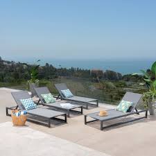 Maybe you would like to learn more about one of these? Modesta 4pk Aluminum Chaise Lounge Black Gray Christopher Knight Home Target