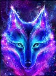 5d Animal Diamond Embroidery Dreamy Wolf Diamond Painting Etsy In 2020 Cross Paintings Wolf Wallpaper Fantasy Wolf