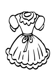 Click on your favorite clothes coloring picture to print & color. Doll Dress Coloring Page For Girls Printable Free Coloring Pages For Girls Barbie Coloring Pages Abstract Coloring Pages