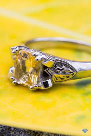A Potterhead S Dream Ring And A Hufflepuff S Proud Display Of Her House This White Gold Ring Shows Off A Geeky Engagement Rings Geeky Rings Mokume Gane Metal