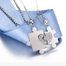 Sold by m_d1979 an ebay marketplace seller. Puzzle Piece Necklace For Couples In Sterling Silver Jewelryeva