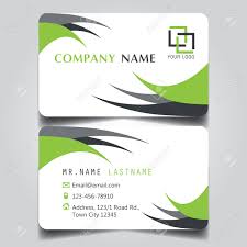 If you go to create a new document in indesign (file > new > document) you'll find that a us business card custom page size is included by default under the page size menu. Modern Green And White Name Card And Business Card With Creative Royalty Free Cliparts Vectors And Stock Illustration Image 102106931