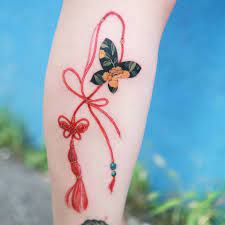 Norigae Korean Traditional Ornaments By Sion Tattooistsion Flowertattoo Floraltattoo Korea Koreanartist Tattooist Charm Tattoo Tattoos Pretty Tattoos
