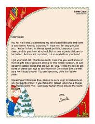 This Printable Letter From Santa Claus To A Little Girl Thanks Her For Her Letter And Santa Promises T Santa Letter Template Christmas Lettering Santa Template