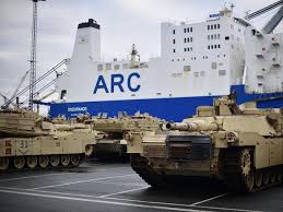 US tanks arrive in Germany, Poland as message to Russia | news.com.au —  Australia's leading news site