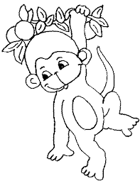 Monkey Coloring Pages Coloring Pages To Print Monkey Coloring Pages Animal Coloring Pages Cute Coloring Pages
