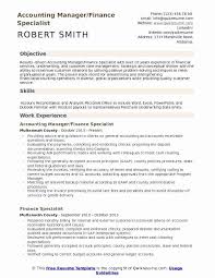 Quality Control Job Description Resume Elegant Finance Specialist Resume Samples In 2020 Resume Examples Resume Finance