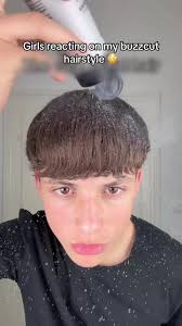 Fluffy Middle Part with Buzzed Sides