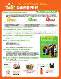 In the event that you need to find out about home check surveys, time subtleties, pay stubs. Challenge Rules Home Depot Health Challenge