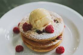 Raspberry Pancakes With Zabaglione Ice Cream Recipes Bite Pancakes Ice Cream Recipes Raspberry Pancakes