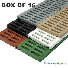 Nds Mini Channel Slotted Grates Box Of 16 Drainage Solutions Drainage Drainage Channel