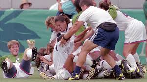 Sweden's women's football team stun world champions the united states in their opening match at the olympic games in tokyo. 1996 Women S Soccer Team U S Olympic Paralympic Museum