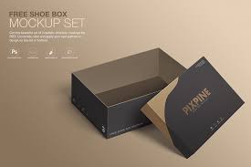Download Free Shoe Box Mockup Set Free Design Resources