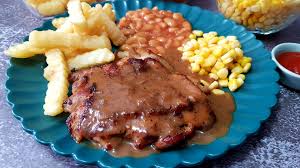 It's been a while i've enjoyed good western meal at hawker centre/food court! Fivefootfive Sg My Favourite Recipes Chicken Chop With Black Pepper Sauce