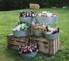 Top 20 Rustic Country Galvanized Bucket Wedding Ideas Wedding Drink Station Galvanized Buckets Wedding Wedding Drink