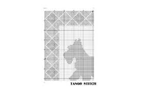 This cross stitch pattern uses only full stitches. Orange Scottish Terrier Cross Stitch Graphic By Tango Stitch Creative Fabrica