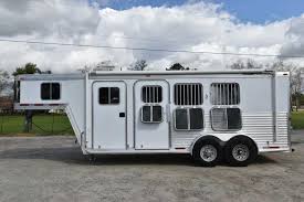 Trailer is 7'9 tall, 6'6 wide and 16' long. Used 2006 Featherlite 3 Horse Trailer Gooseneck Horse Trailer Dixie Horse Mule Co