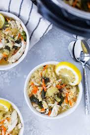 Set instant pot to poultry setting and. Lemon Chicken Orzo Soup Instant Pot Stovetop Directions Rachel Cooks