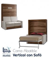Cama abatible de matrimonio horizontal. Camas Abatibles Con Sofa En Micamaabatible Es