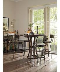 Stanley Furniture Dining Tables European Farmhousewinemaker S Tasting Table Round Pub Table Pub Table And Chairs Pub Table Sets