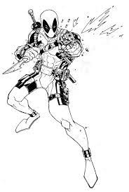 75 dessins de coloriage deadpool a imprimer art ete page personne coeur