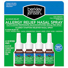 Relieve nasal allergy symptoms quickly with a powerful otc nasal spray available without a prescription. Berkley Jensen Fluticasone Nasal Spray 4 Pk Bjs Wholesale Club
