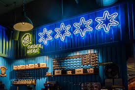 West Town Bakery Dark Matter Coffee Neon Sign Neon Signs Custom Neon Signs Painted Signs