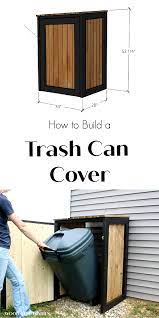 Diy Trash Can Cover Build It With Free Plans Trash Can Covers Trash Can Storage Outdoor Outdoor Garbage Storage
