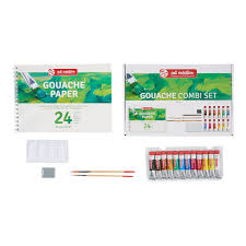Can be thinned with water, waterproof once dry. Talens Art Creation Gouache Combiset 12x12ml