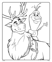 So better, you provide both of them, elsa and anna coloring pages. Olaf And Sven From Disney Frozen 2 Coloring Page Crayola Com Coloring Home