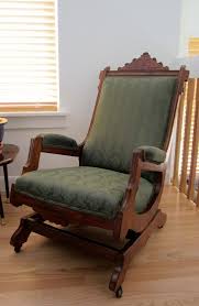 eastlake rocking chair 1860 s walnut expertly reupholstered shipping included upscale furniture eastlake furniture painted headboard